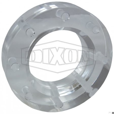 1 Side Beveled Optically Enhanced Sight Glass, 1-3/4 In Dia Sight, 4 In TTMA Connection